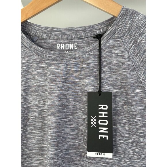 NWT Rhone Reign Short Sleeve Men’s Small Moisture Wicking Nightshade Space Dye - Picture 3 of 13